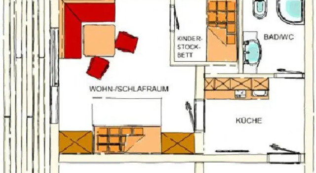 Апартаменты Standard Apartment Gästehaus Luggau