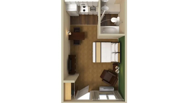 Двухместная студия Extended Stay America Suites - Lexington - Nicholasville Road