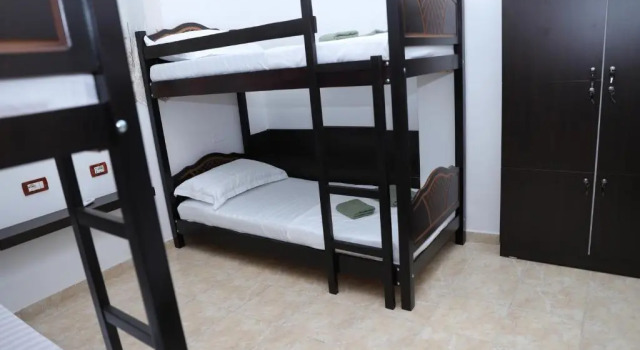 Кровать в общем номере Hannas Hostel