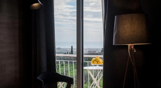 Двухместный номер Deluxe с балконом и с видом на море Panoramica dei Templi B&B