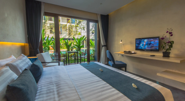 Двухместный номер Deluxe с видом на бассейн Sakmut Boutique Hotel