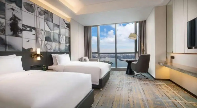 Двухместный номер Deluxe Wyndham Grand Suzhou Fenhu