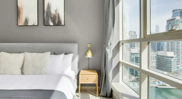 Cozy Marina View 1BR w Pool Gym, Забронировать Апартаменты/квартира Апартаменты Эмирата Дубая, рядом с Dubai Marina Yacht Club, Апартаменты/квартира