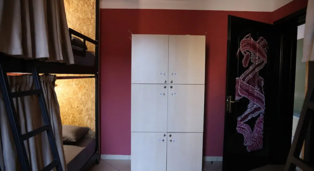 Łóżko w pokoju wieloosobowym Shkodra Hostel