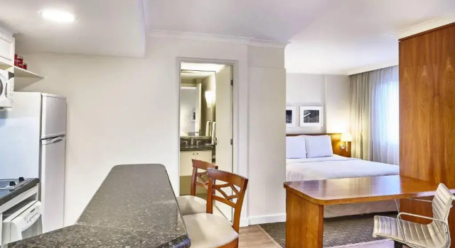 Апартаменты c 1 комнатой с балконом и с видом на город Marriott Executive Apartments Sao Paulo