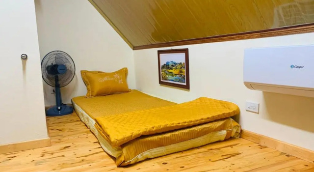 Кровать в общем номере Hoang Giang Homestay