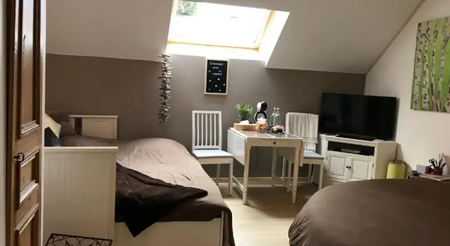 Четырёхместный номер Standard Chambres privées chez le particulier aéroport Lille Lesquin