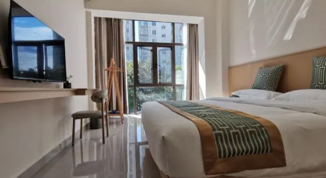 Кровать в общем номере Tinglan Residential Dormitory