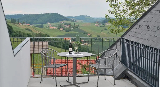 Confort dublă cameră cu balcon Weinrefugium Brolli