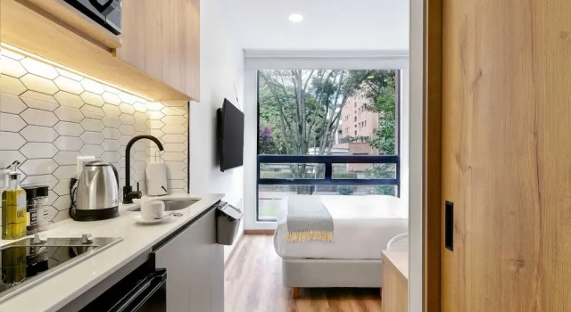 w Cozy Loft w Great Deco in Bogota, Забронировать Апартаменты/квартира Апартаменты Богота, рядом с Парк 93, Апартаменты/квартира