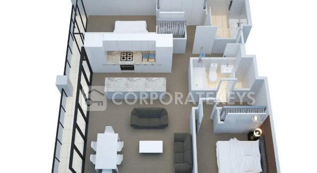 Апартаменты Premier с 2 комнатами Corporate Keys - Freshwater Place