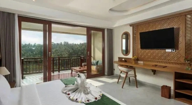 Люкс Deluxe с красивым видом из окна Sanggraloka Ubud