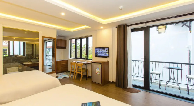 Семейный номер Standard c 1 комнатой с балконом и с видом на сад Riverside Impression Villa