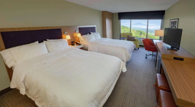 Standard Vierer Zimmer mit Blick Hampton Inn Hazleton