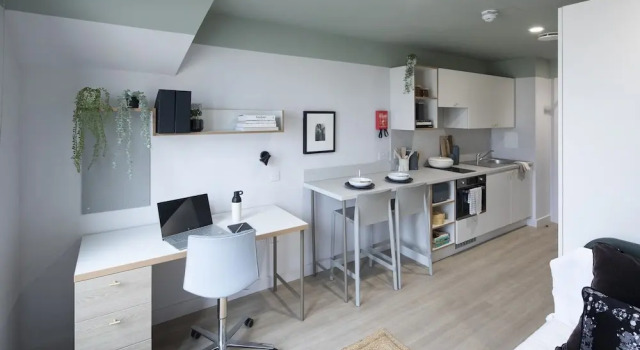 Студия Modern Studios with Kitchen & Ensuite in Central Edinburgh