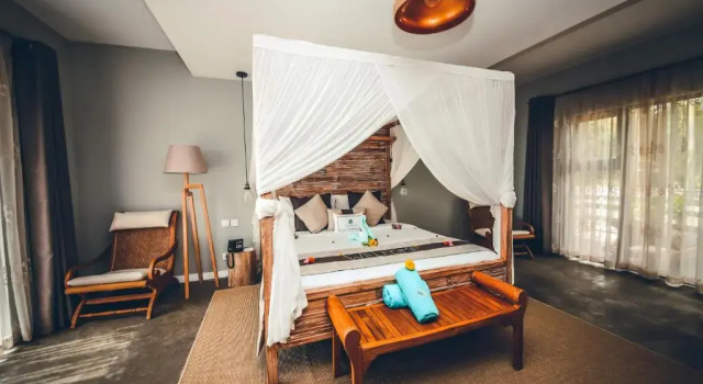 Люкс с видом на море Hotel Chalets Chamarel