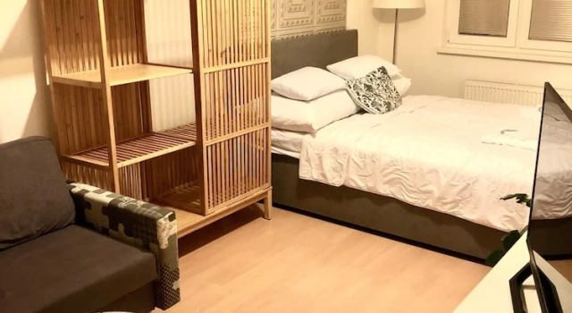 Семейные апартаменты c 1 комнатой с балконом Richie Apartment near Aquapark