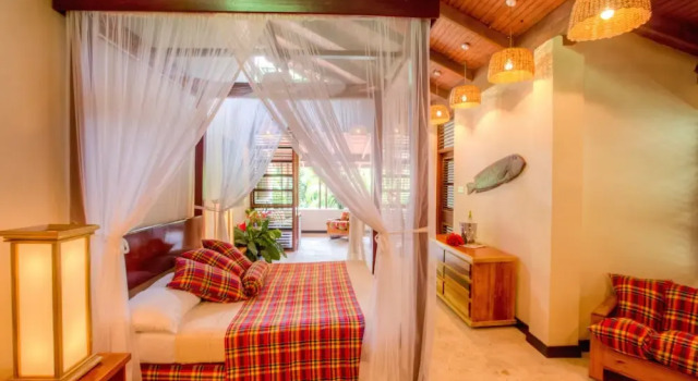 Camera Deluxe con balcone e vista litorale Anse Chastanet Resort