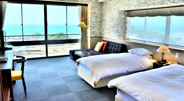 Номер Standard с видом на океан Shiosai Resort Kamogawa