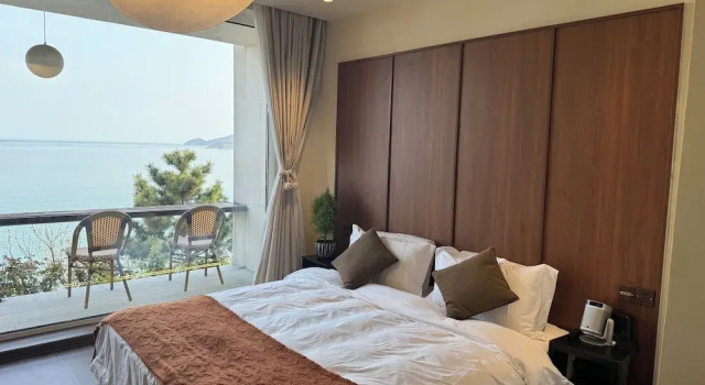 Номер Standard с видом на море Qingdao Momer Cliff Ocean View Villas