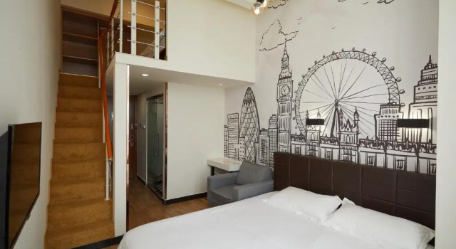 Семейный номер Standard Meego Qingwen Hotel Shanghai Jingan