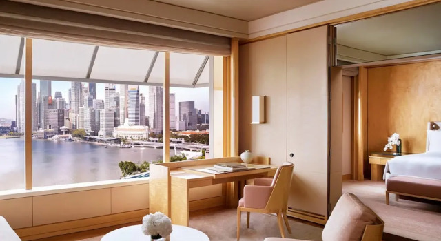 Двухместный люкс Deluxe с видом на Marina Bay The Ritz-Carlton, Millenia Singapore