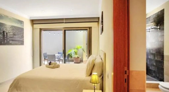 4 bedrooms chalet with sea view private pool and enclosed garden at Santiago del Teide 1 km away from the beach