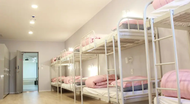 Кровать в общем номере (женский номер) The Blue Guesthouse - Hostel