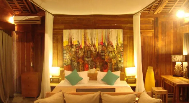 Кровать в общем номере с 6 комнатами Alami Boutique Villas & Resort