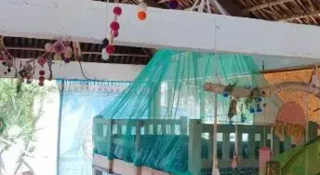 Кровать в общем номере Ivanna hostel mazunte