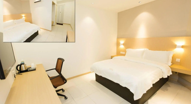 Кровать в общем номере Extreme Boutique Hotel