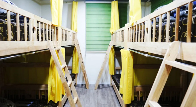 Łóżko w pokoju wieloosobowym Onna Guesthouse - Hostel
