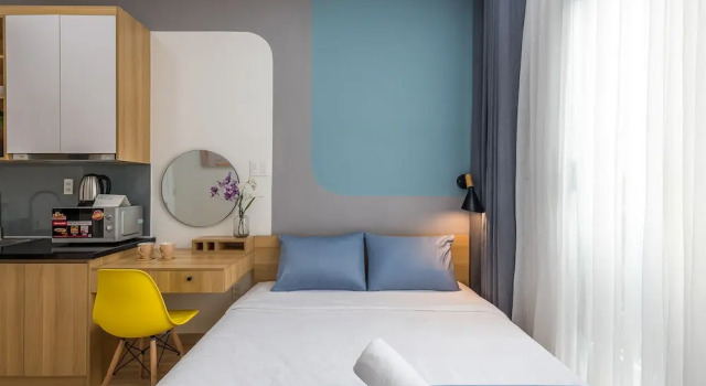 Двухместная студия Deluxe с балконом Cozrum Homes Ambera House