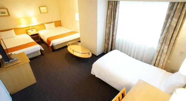 Трёхместный номер Standard Hiyori Hotel Osaka Suminoekoen Station