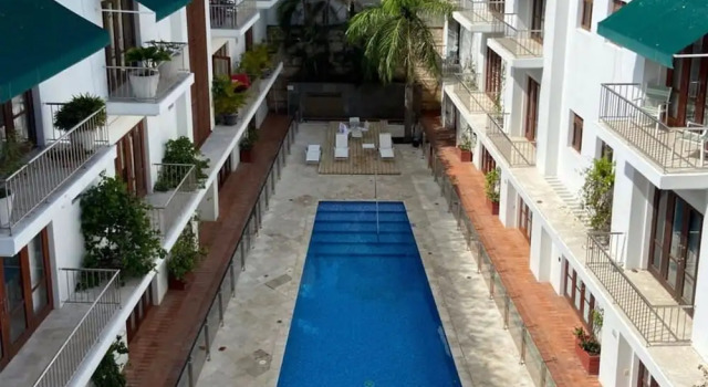 w Wonderful 2BR w AC in Sunny Cartagena, Забронировать Апартаменты/квартира Отели Картахены с парковкой, рядом с Bolivar Park, Парковка