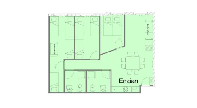 Апартаменты с 3 комнатами Apartments Tempelhof