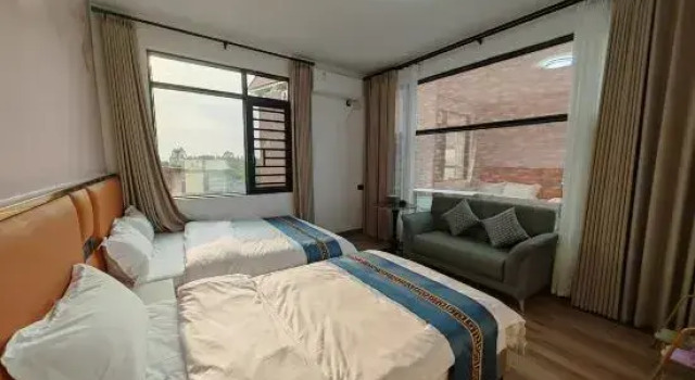 Люкс Qingyuan Fogang Xile Shangpin Wenquan Swimming Pool Homestay
