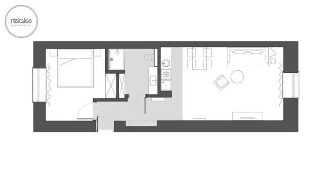 Апартаменты Deluxe c 1 комнатой Relaks Apartamenty