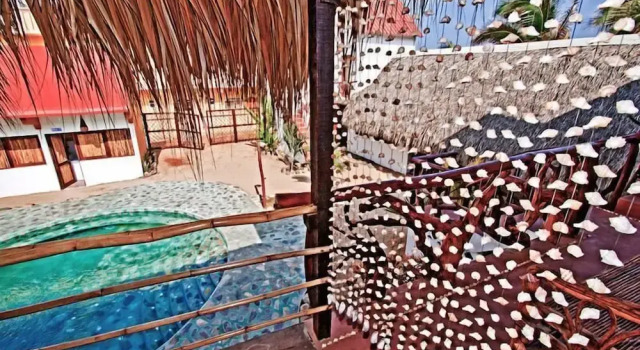 Standardowy dwuosobowy pokój z widokiem na basen Buda Mar Zipolite
