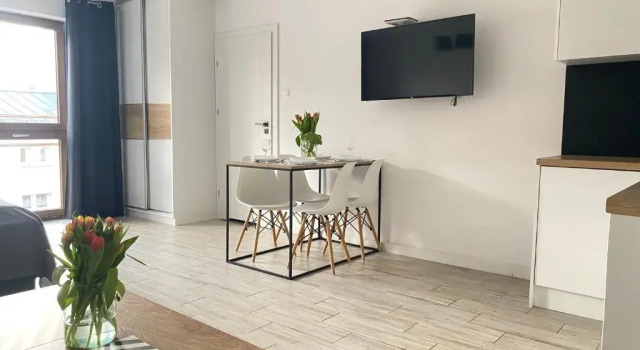 Семейная студия Apartamenty Bałtyckie - Grand Baltic - WIFI, Klimatyzacja, Sala Zabaw, Taras wypoczynkowy, centrum Ustki
