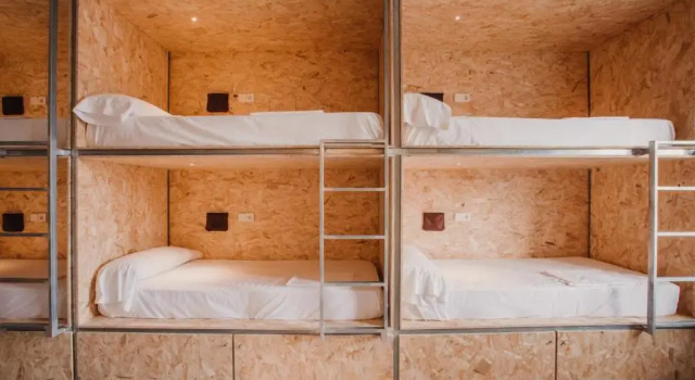 Кровать в общем номере SubUp Hostel