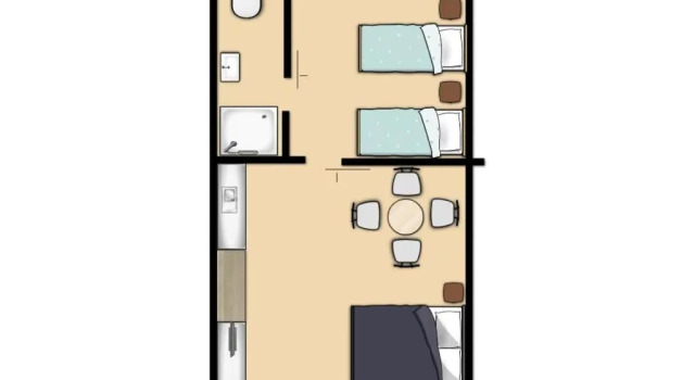 Четырёхместный люкс Motel Marengo