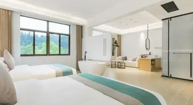 Кровать в общем номере Leyao · Stream Tracing Rafting Leisure Vacation Homestay (Zhebei Grand Canyon)