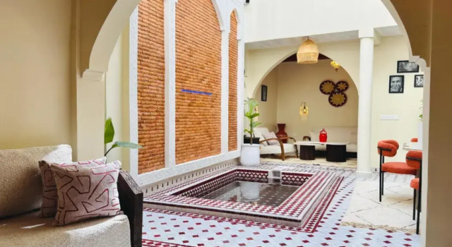 Riad Rouge Imperial, Забронировать Отель Отели Марракеш-Тенсифт-Эль-Хауз с бассейном, Бассейн