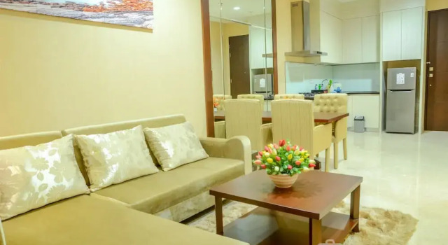 Spacious Four Winds Apartment with City View, Book Apartment Grogol Jakarta