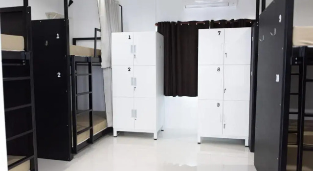 Кровать в общем номере Munruk Hostel