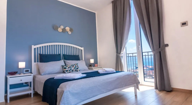 Трёхместный номер Deluxe с балконом и с видом на море Santa Caterina B&B