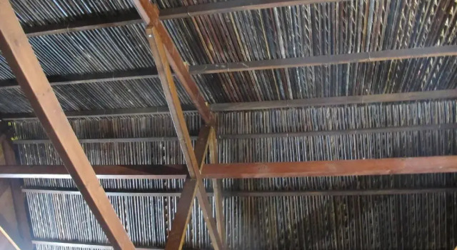 Кровать в общем номере Homestay Xóm Dừa Nước