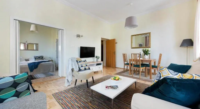 Two bedroom apartment for 6 people, Забронировать Апартаменты/квартира Апартаменты Варшавы, рядом с Церковь Святого Духа, Апартаменты/квартира