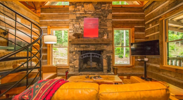 Люкс Epic 1BR Cabin w Outdoor Fireplace 5 Min to Town